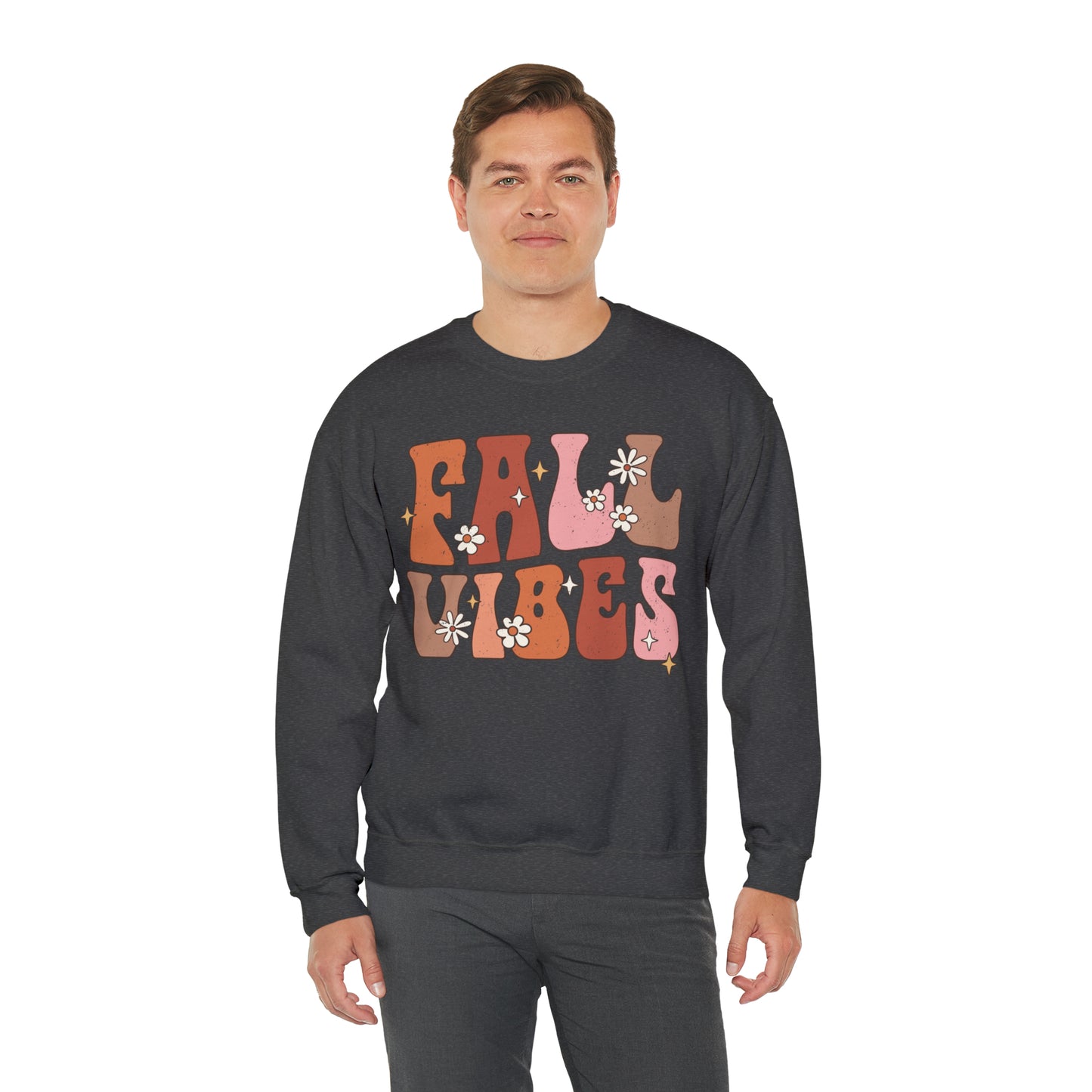 "Autumn Aura Extravaganza: 'Fall Vibes' Sweater for Cozy Seasonal Style"