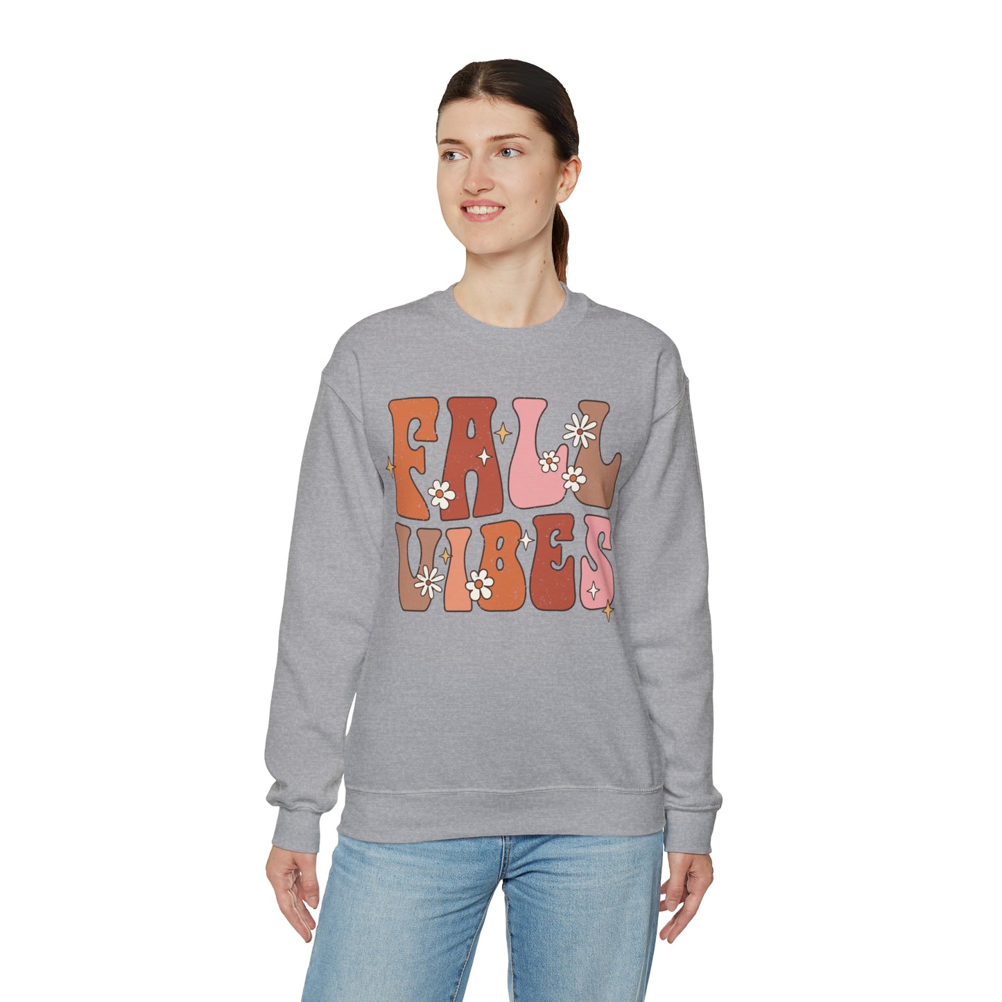 "Autumn Aura Extravaganza: 'Fall Vibes' Sweater for Cozy Seasonal Style"