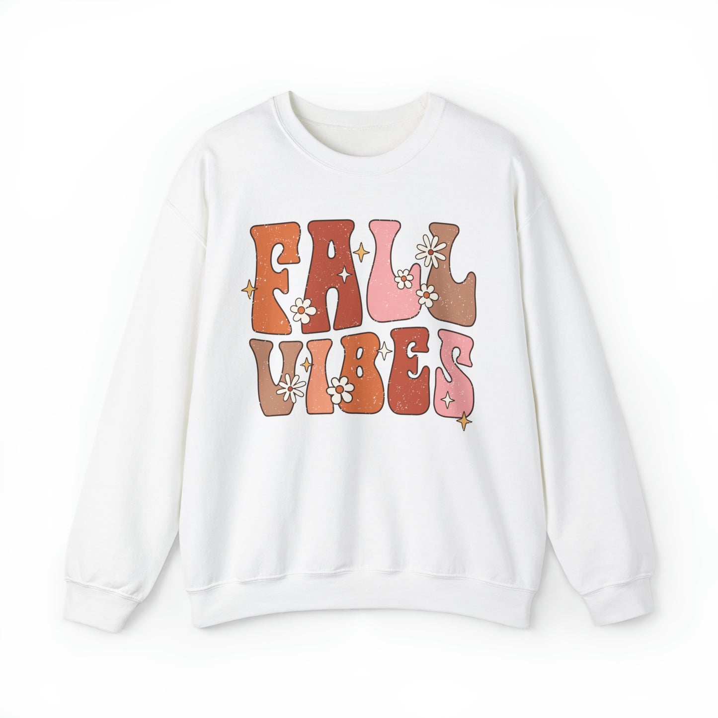 "Autumn Aura Extravaganza: 'Fall Vibes' Sweater for Cozy Seasonal Style"