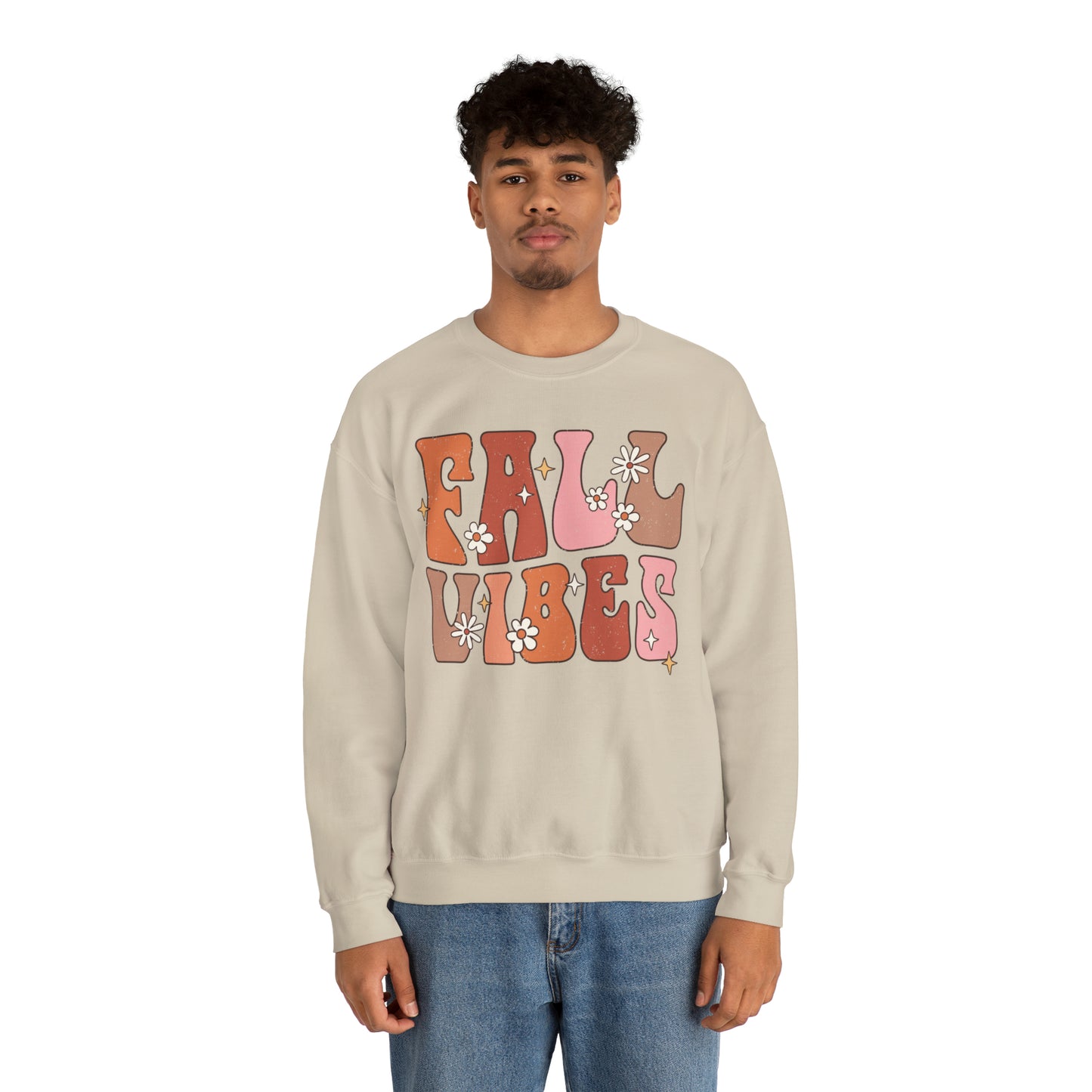 "Autumn Aura Extravaganza: 'Fall Vibes' Sweater for Cozy Seasonal Style"
