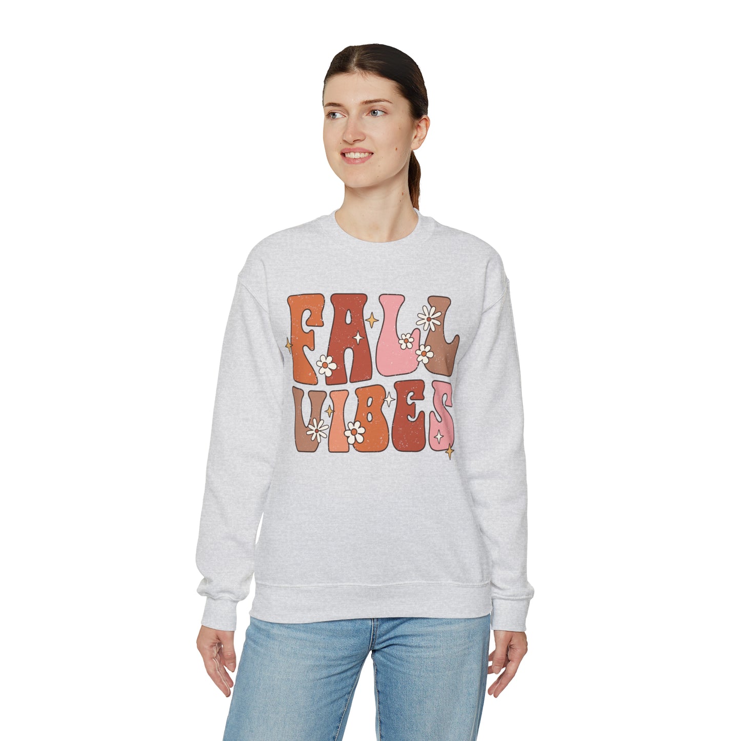 "Autumn Aura Extravaganza: 'Fall Vibes' Sweater for Cozy Seasonal Style"