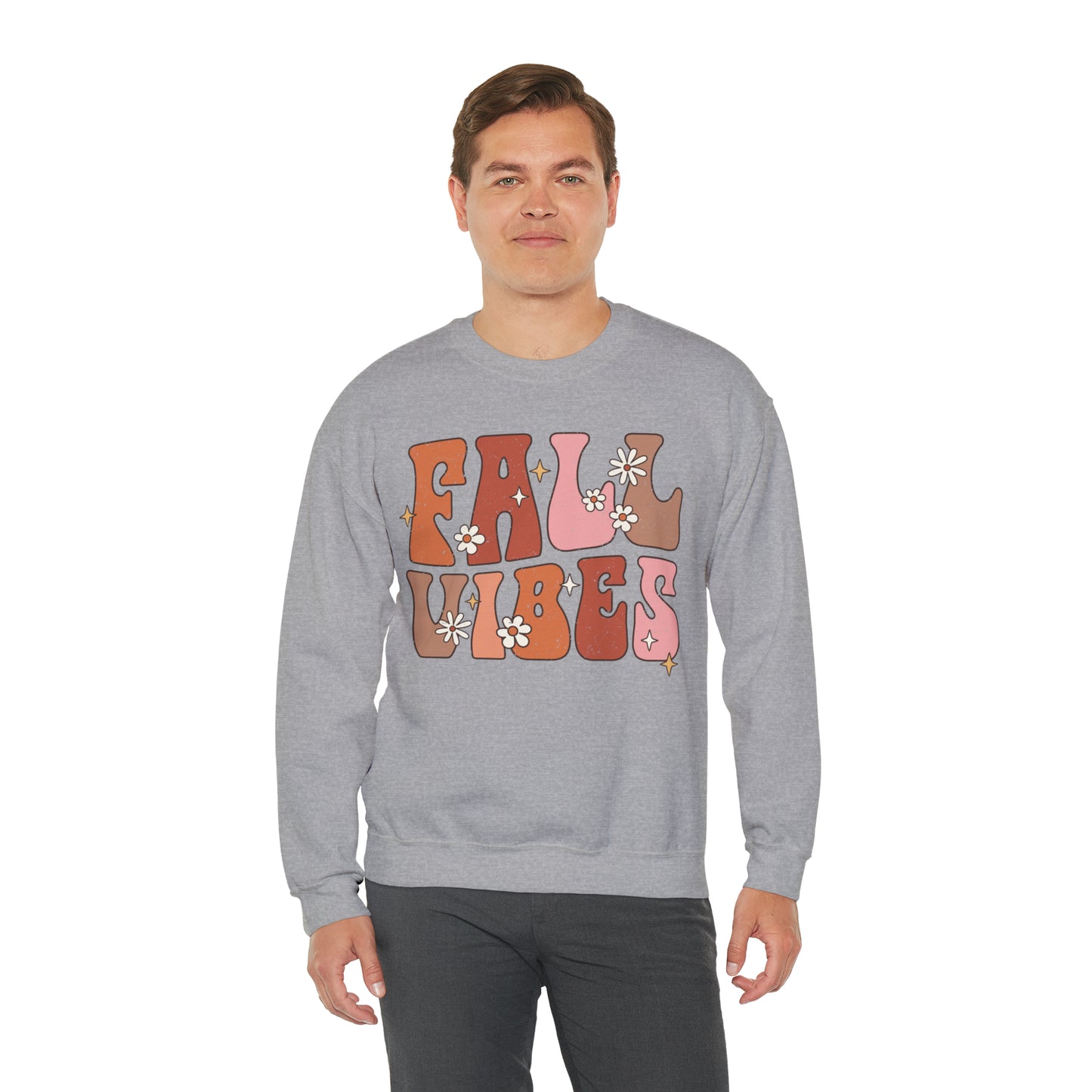 "Autumn Aura Extravaganza: 'Fall Vibes' Sweater for Cozy Seasonal Style"