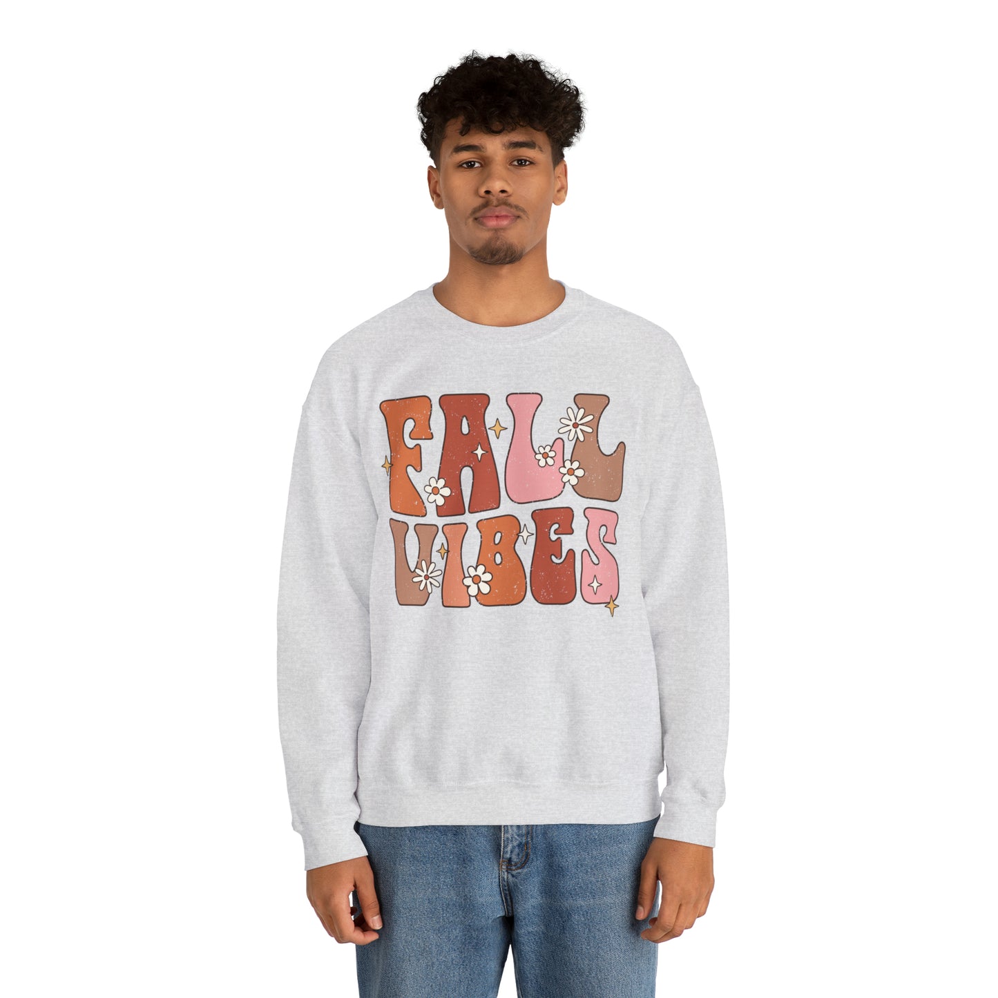 "Autumn Aura Extravaganza: 'Fall Vibes' Sweater for Cozy Seasonal Style"