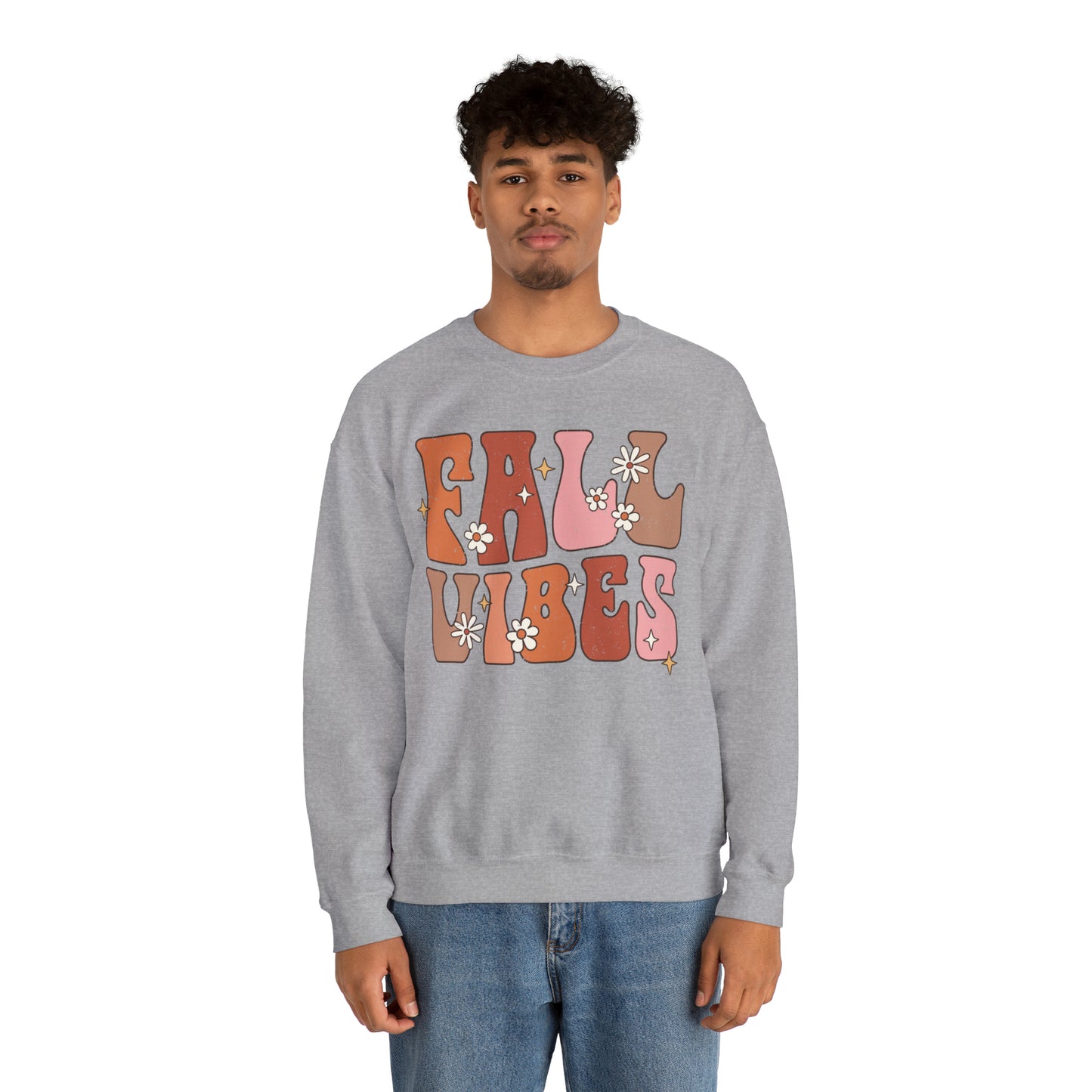 "Autumn Aura Extravaganza: 'Fall Vibes' Sweater for Cozy Seasonal Style"