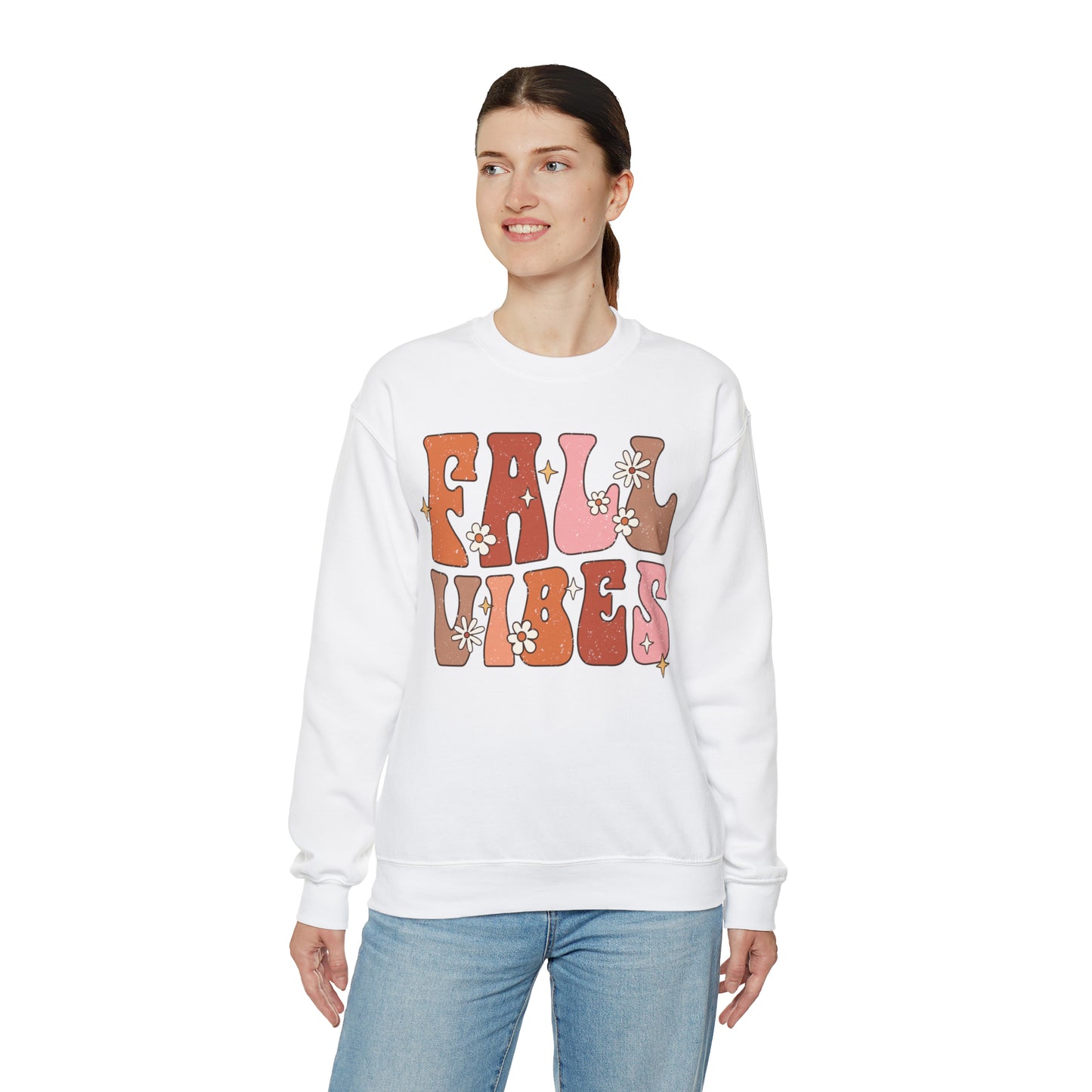 "Autumn Aura Extravaganza: 'Fall Vibes' Sweater for Cozy Seasonal Style"