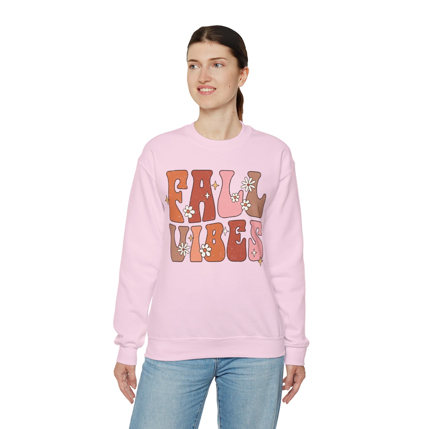 "Autumn Aura Extravaganza: 'Fall Vibes' Sweater for Cozy Seasonal Style"