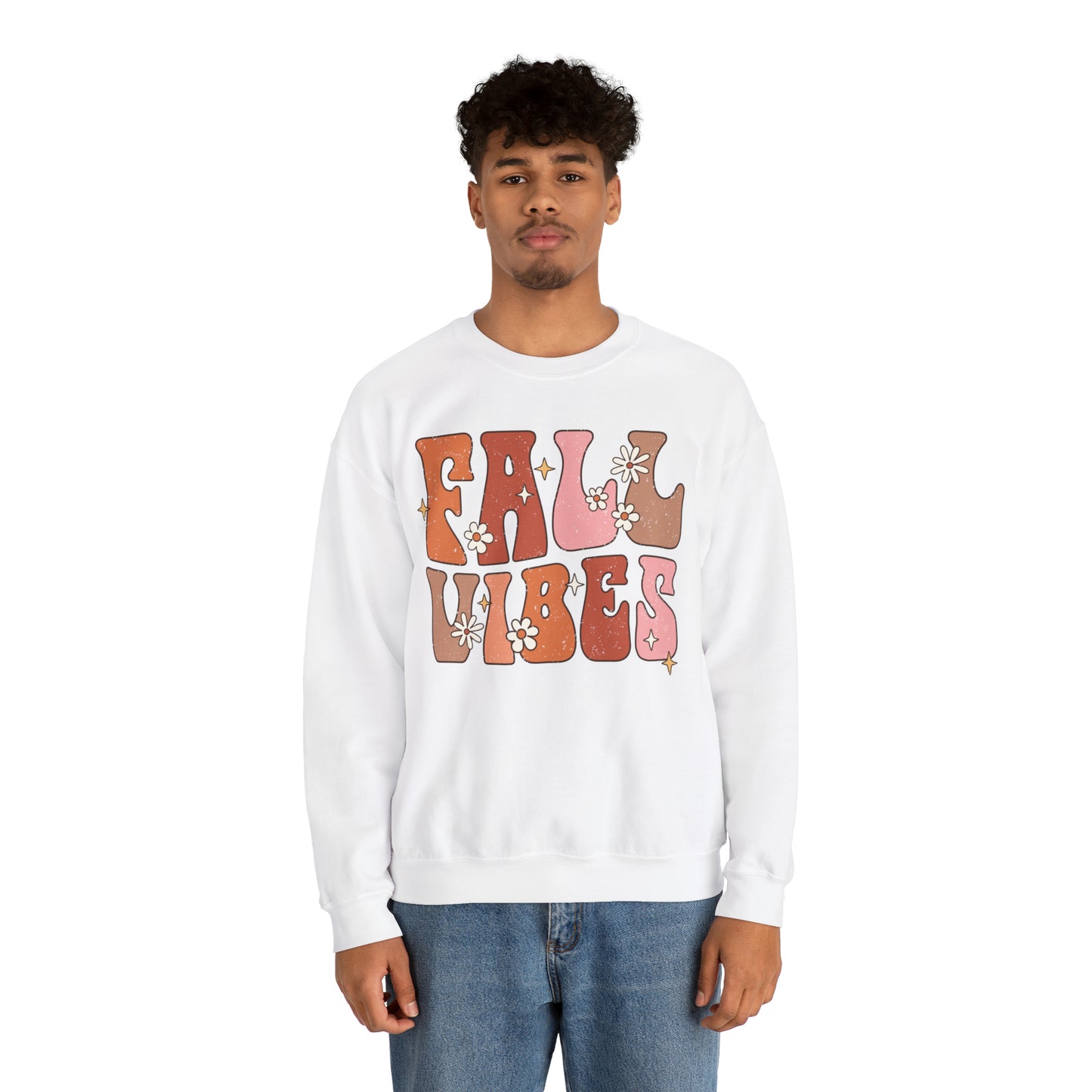 "Autumn Aura Extravaganza: 'Fall Vibes' Sweater for Cozy Seasonal Style"