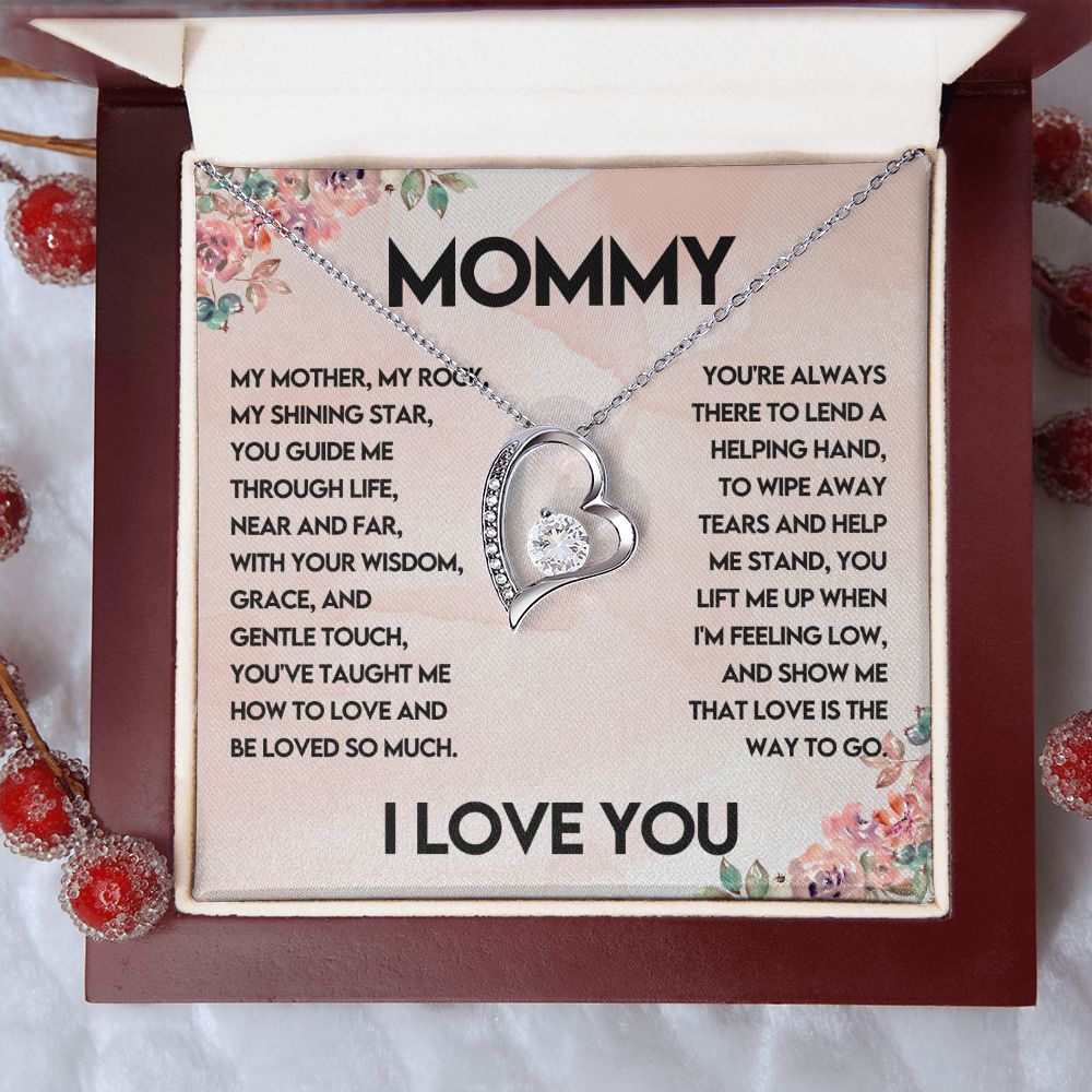 Mommy I Love You Forever Love Necklace