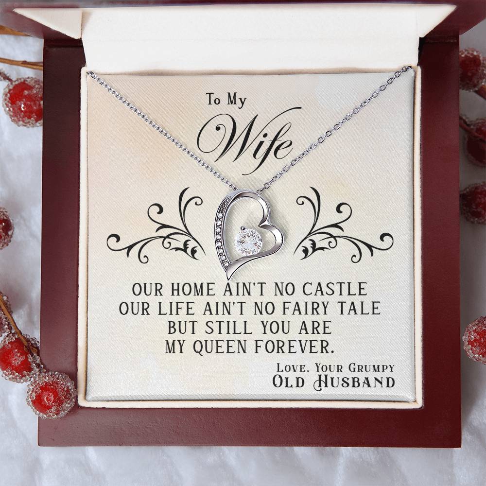 Our Home Ain't No Castle - To My Wife Gift Necklace