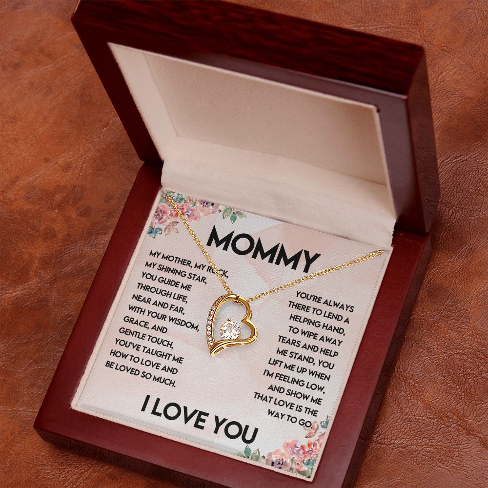 Mommy I Love You Forever Love Necklace