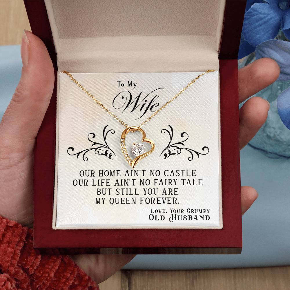 Our Home Ain't No Castle - To My Wife Gift Necklace