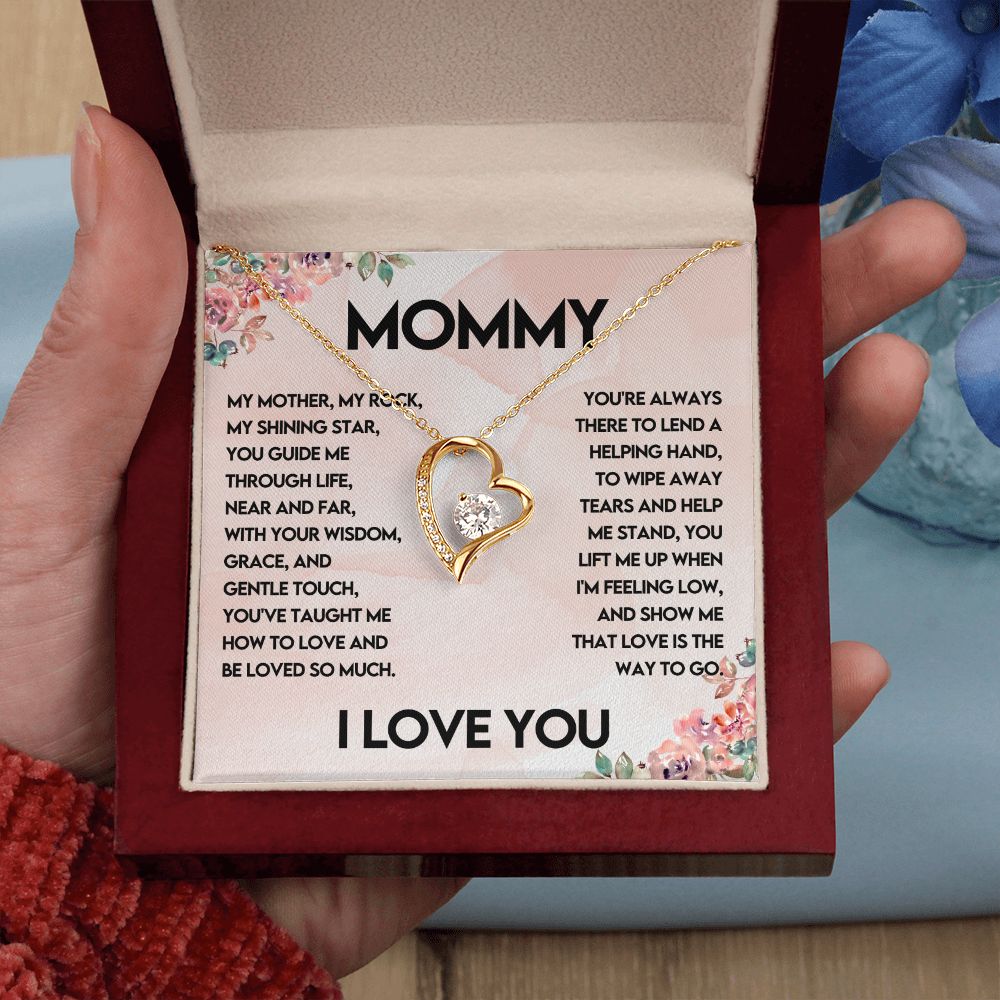 Mommy I Love You Forever Love Necklace
