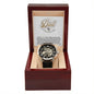 Dad You Really Are A Fungi Men's Openwork Watch with Mahogany Box