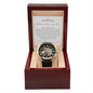 To My Handsome Husband Men's Openwork Watch with Mahogany Box