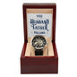 Husband And Father Everyone Dreams of Having Men's Openwork Watch with Mahogany Box