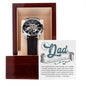 Dad - Today I Celebrate You Men's Openwork Watch with Mahogany Box