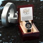 Dad You Really Are A Fungi Men's Openwork Watch with Mahogany Box