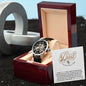 Dad You Really Are A Fungi Men's Openwork Watch with Mahogany Box