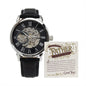 To The Most Amazing Father In The Whole World Men's Openwork Watch with Mahogany Box