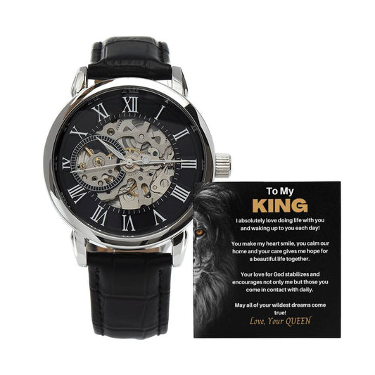 To My King - Men's Openwork Watch