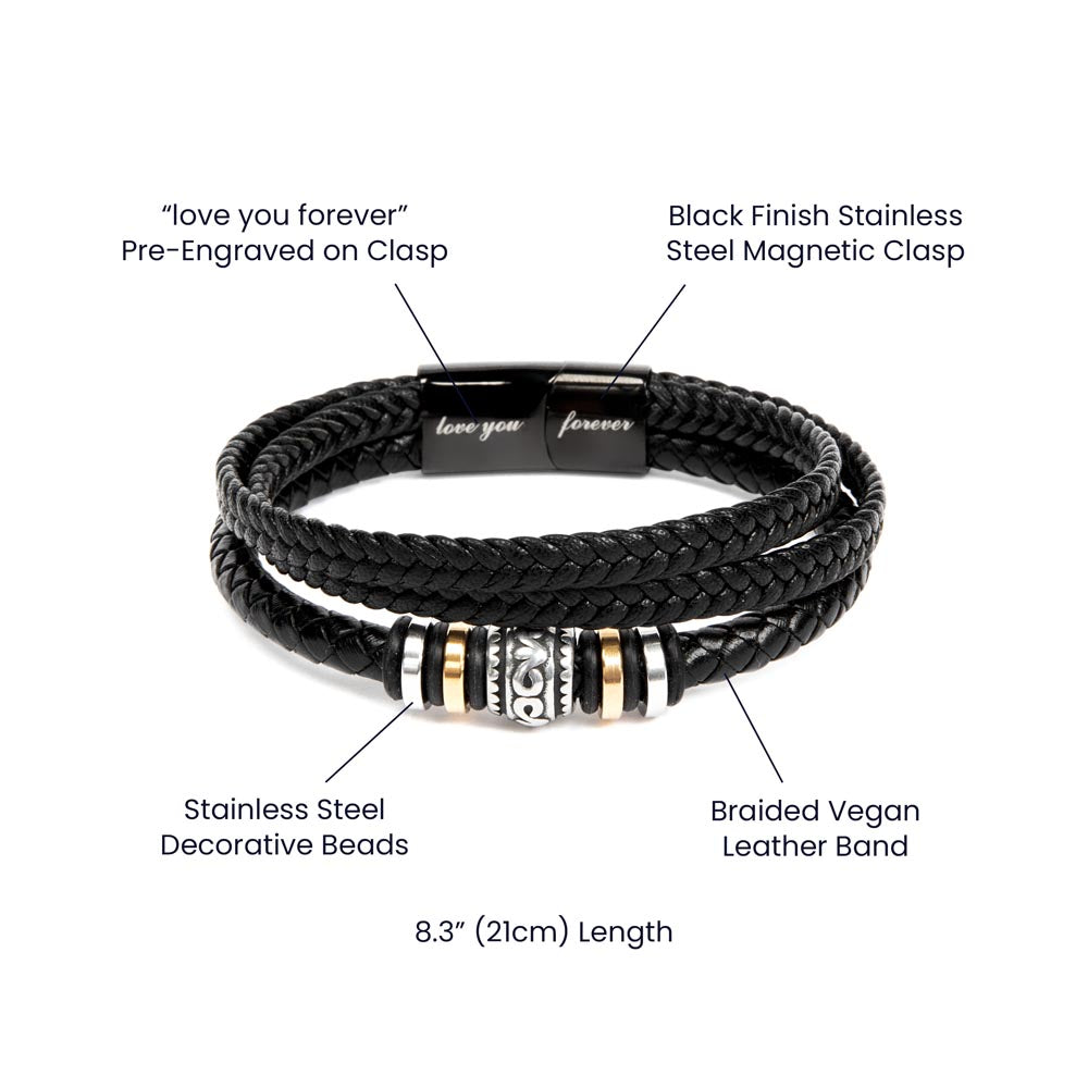 You Are The Smartest Dad Love You Forever Bracelet