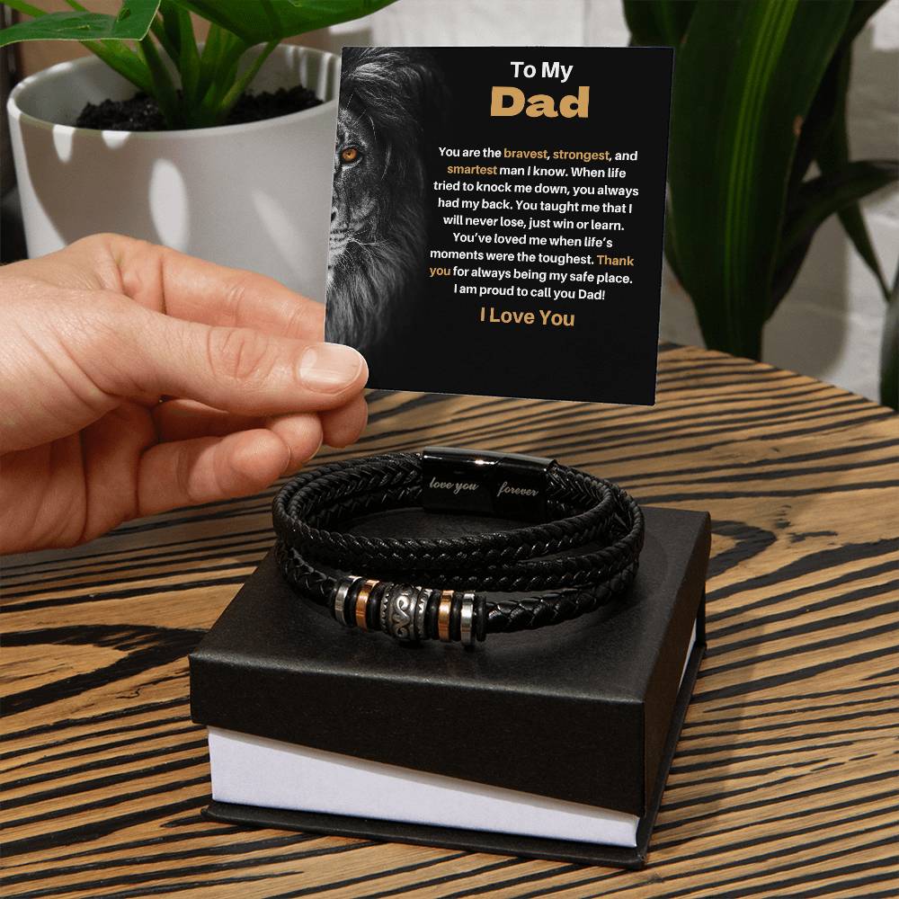 You Are The Strongest Dad | Love You Forever Bracelet
