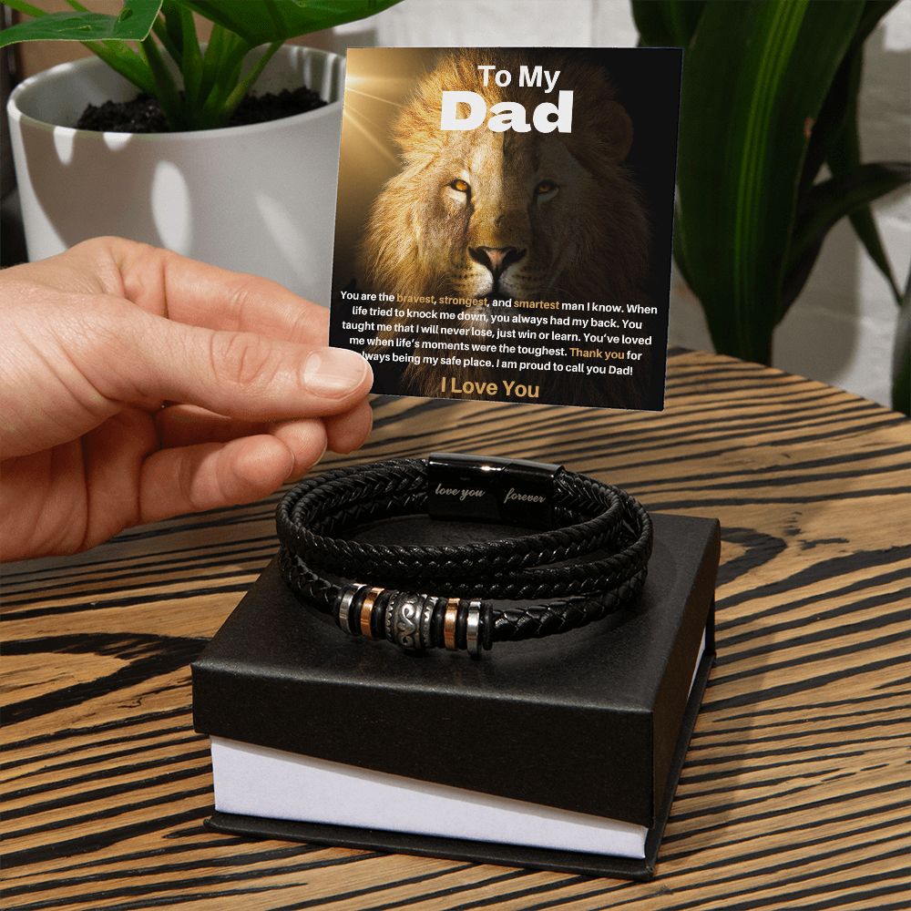 You Are The Smartest Dad Love You Forever Bracelet