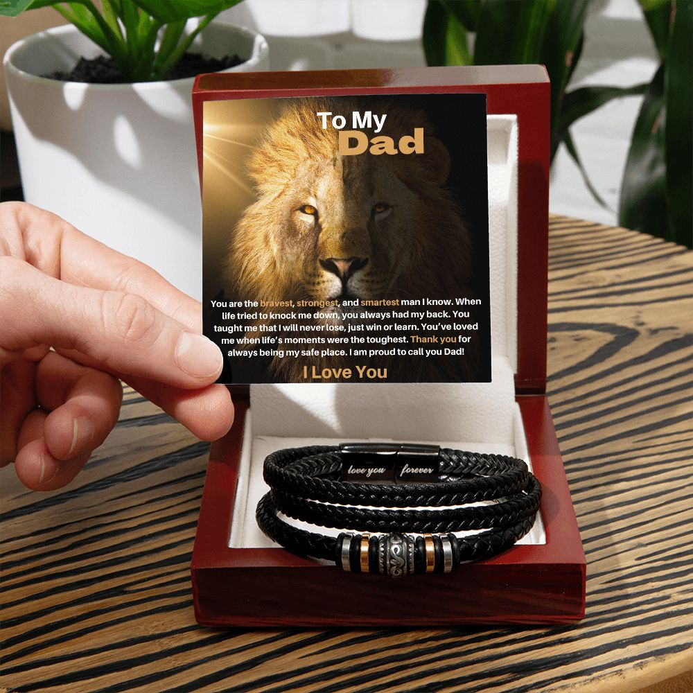 You Are The Bravest Dad Love You Forever Bracelet
