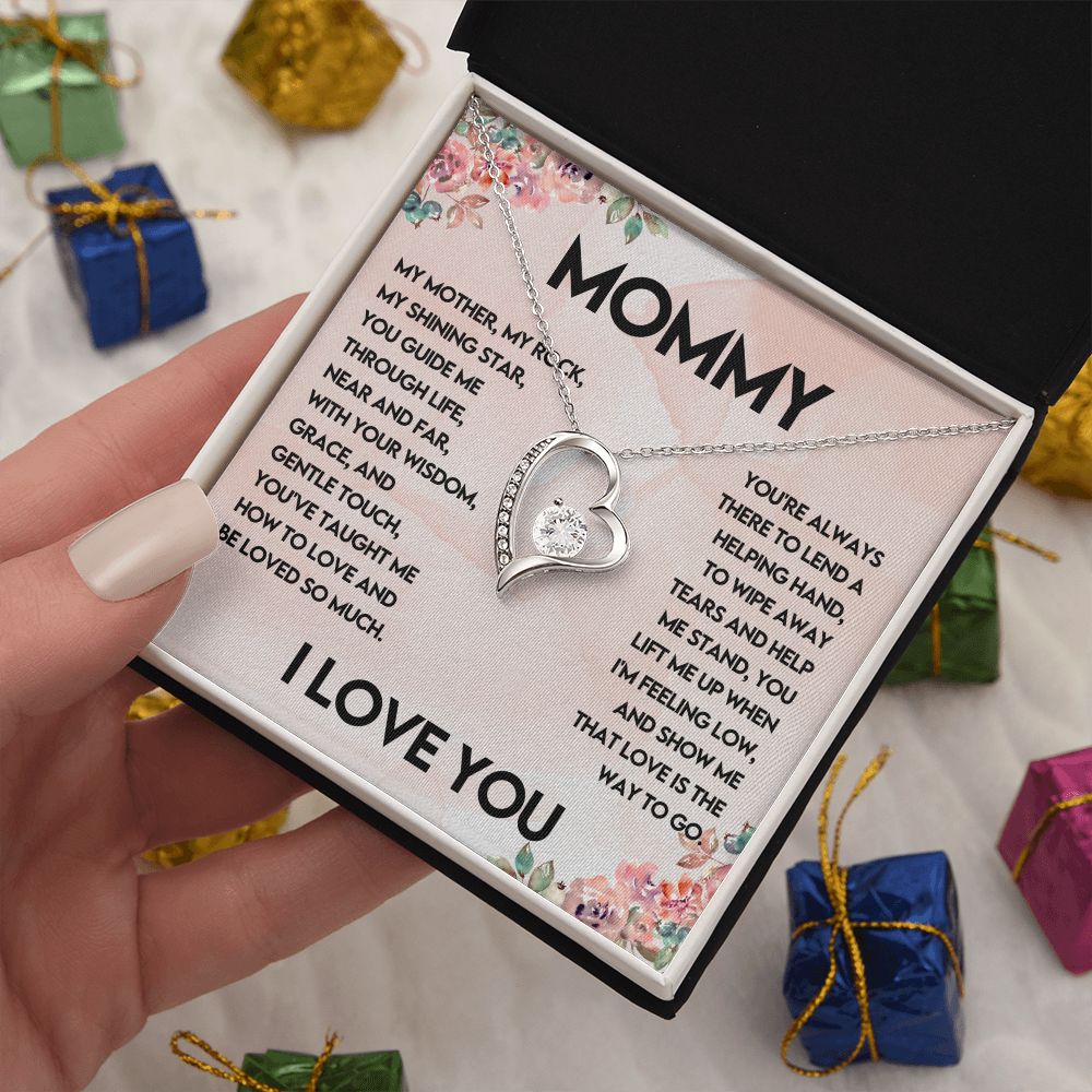 Mommy I Love You Forever Love Necklace