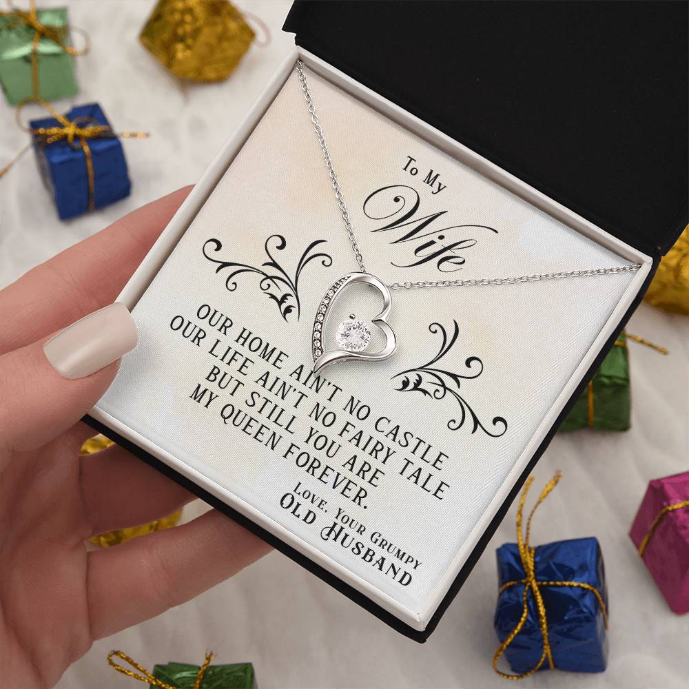 Our Home Ain't No Castle - To My Wife Gift Necklace