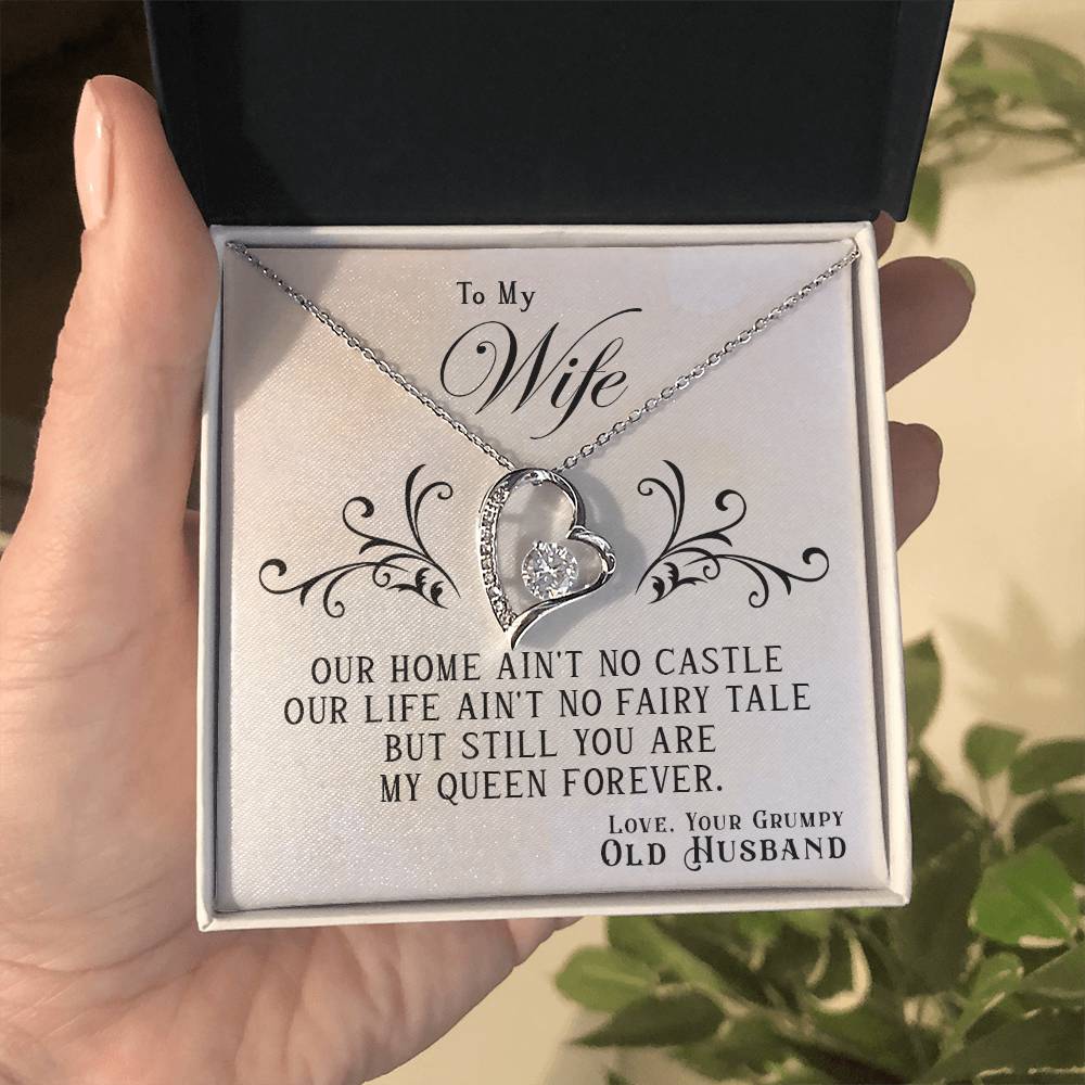 Our Home Ain't No Castle - To My Wife Gift Necklace