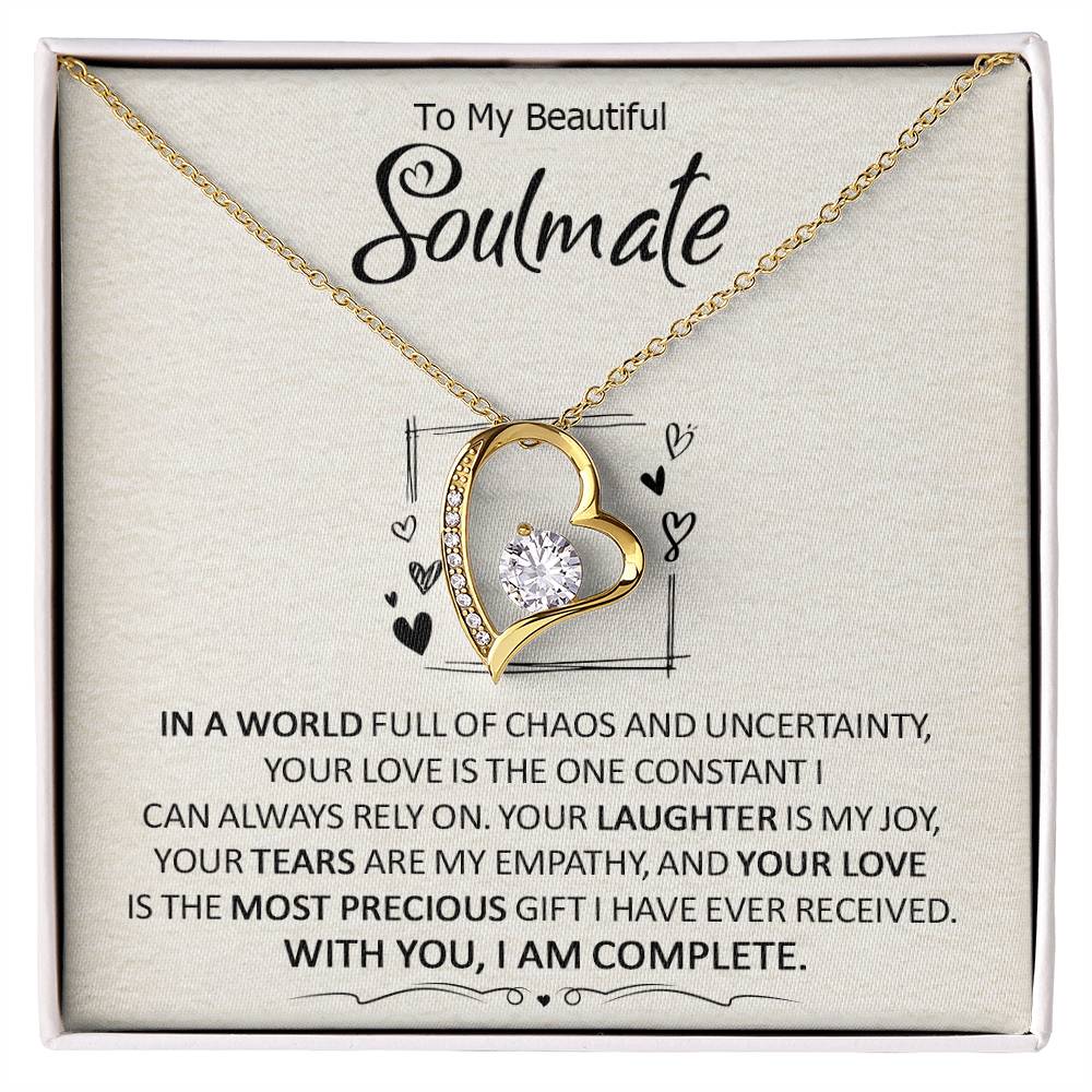 Soulmate - In A World Full Of Chaos - Forever Love Necklace