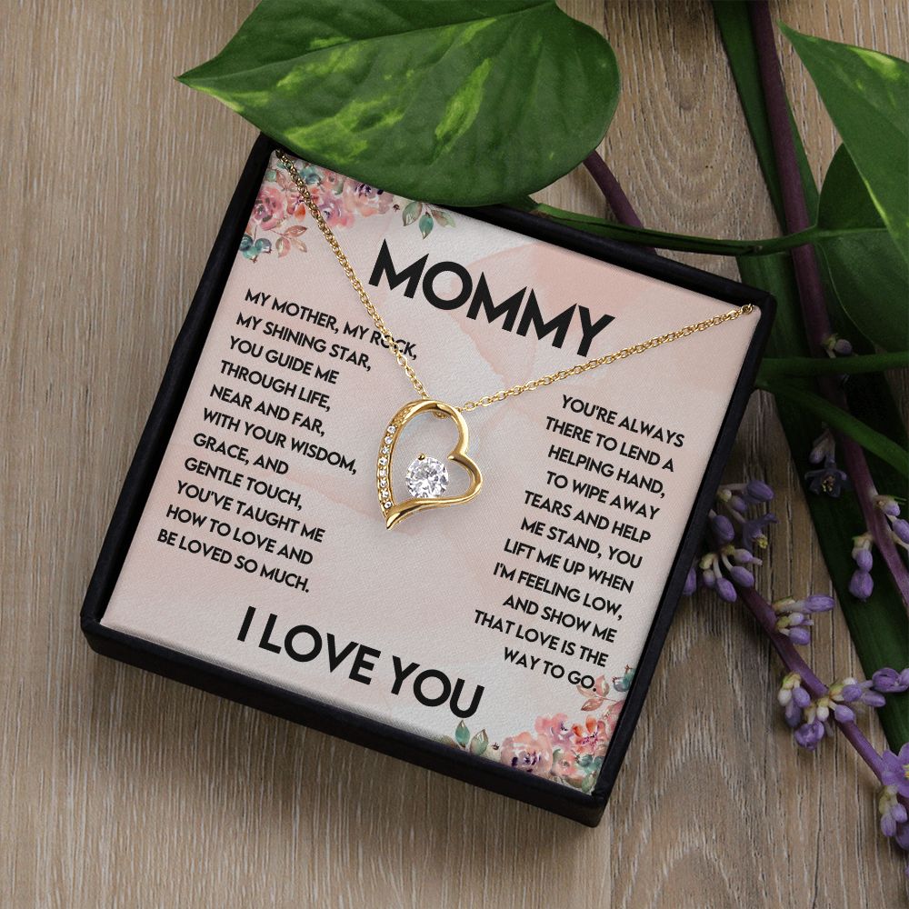 Mommy I Love You Forever Love Necklace