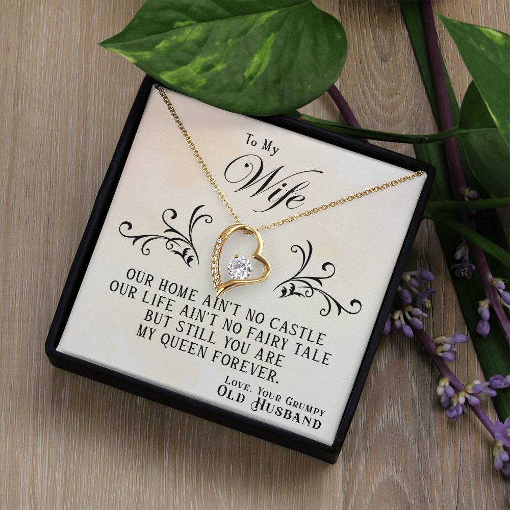 Our Home Ain't No Castle - To My Wife Gift Necklace
