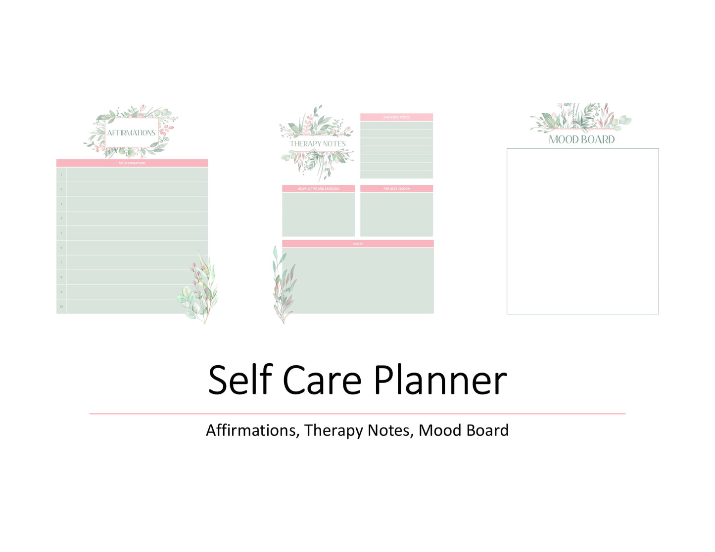 Self Care Planner Printable Volume 1a
