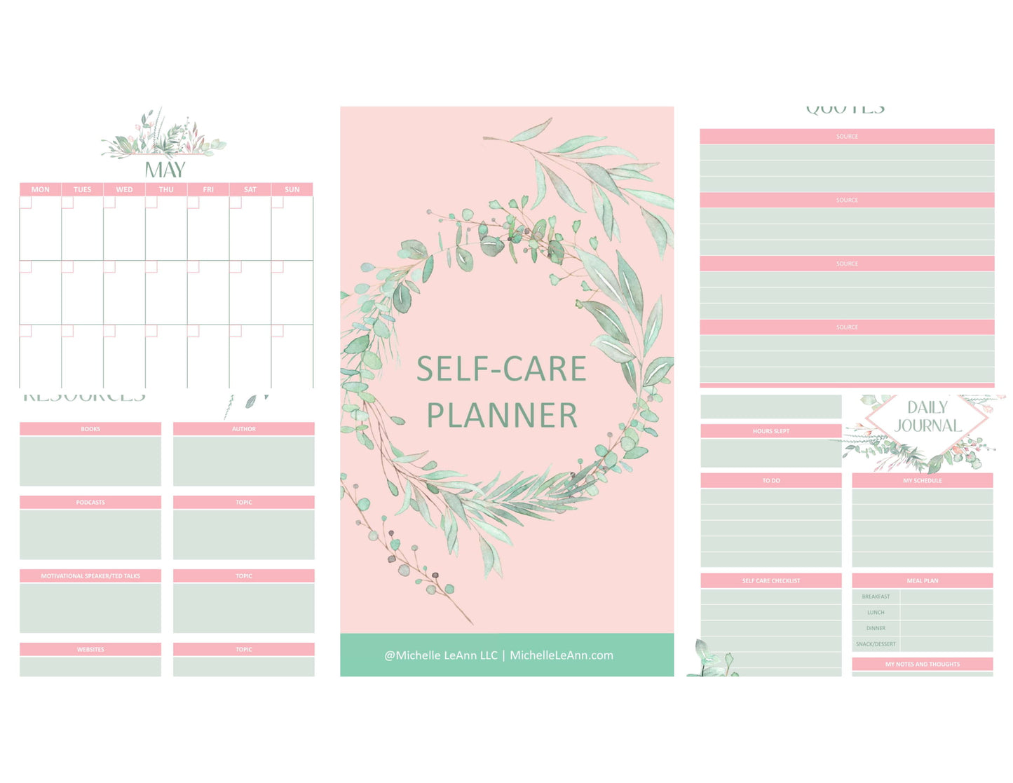 Self Care Planner Printable Volume 1a