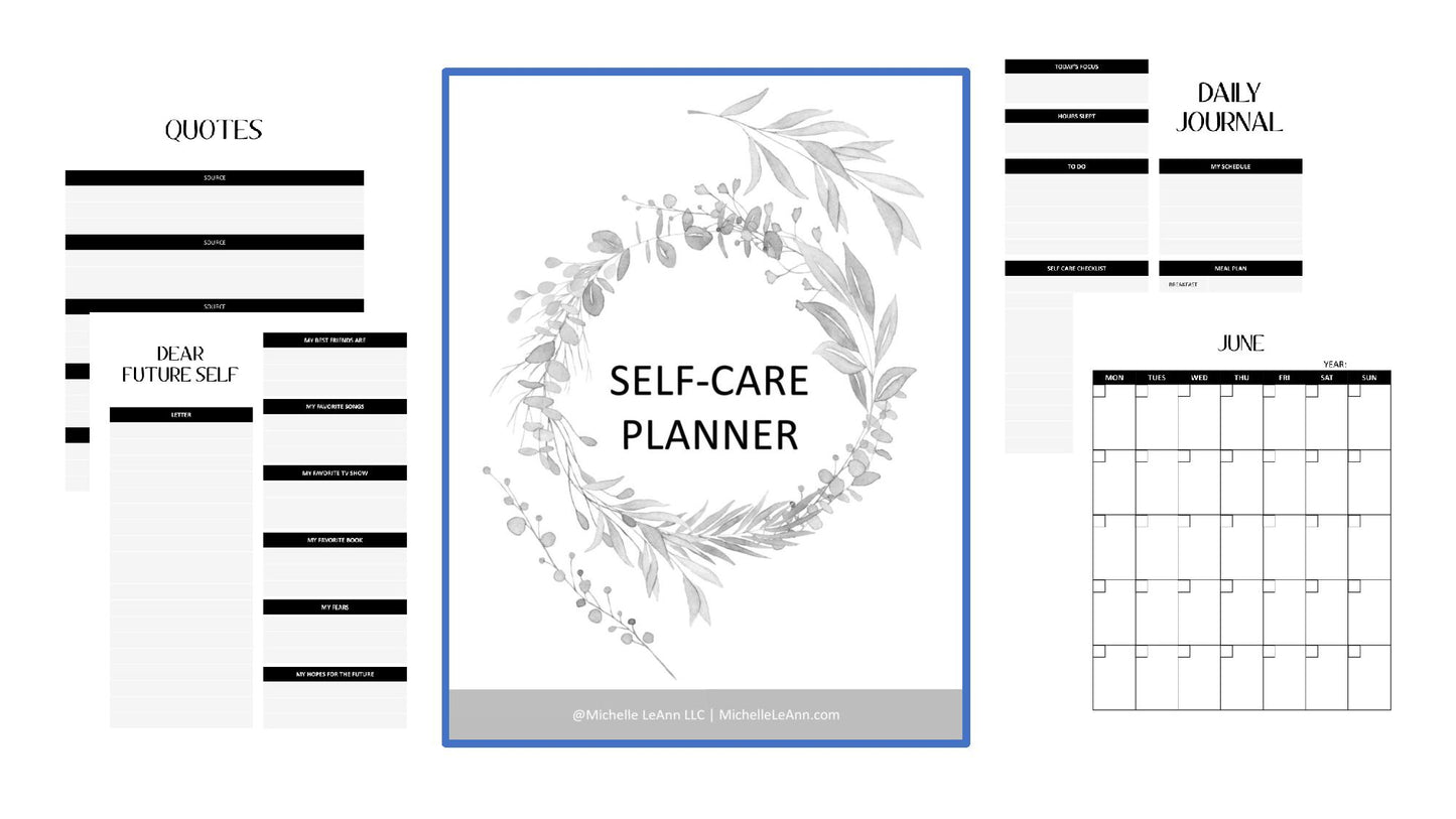 Self Care Planner Printable Volume 1b