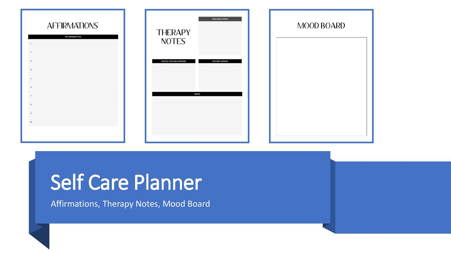 Self Care Planner Printable Volume 1b