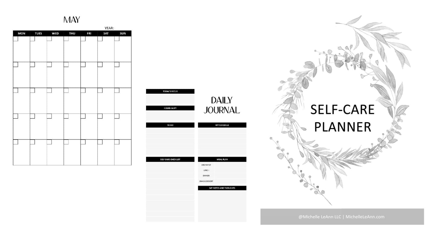 Self Care Planner Printable Volume 1b