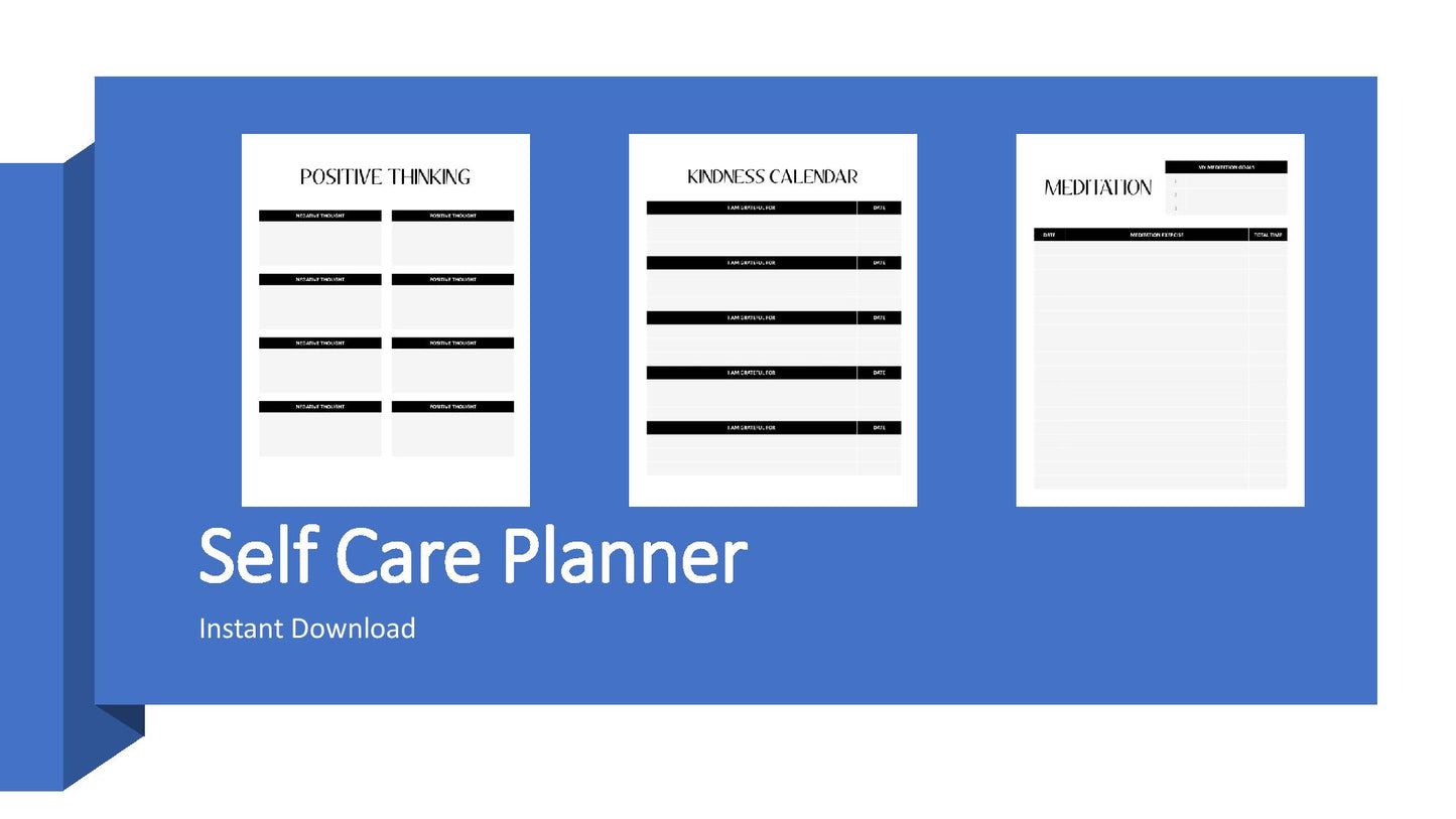 Self Care Planner Printable Volume 1b