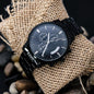 Dad - You're My Favorite Don't Tell Mom - Engraved Design Black Chronograph Watch
