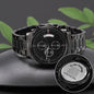 Husband - I Feel Secure In Your Arms - Engraved Black Chronograph Watch