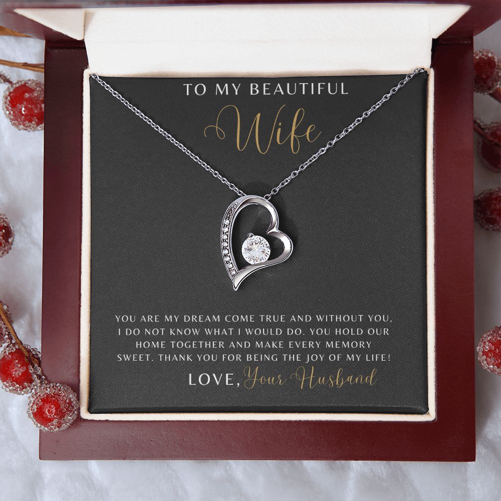 Wife - You Are My Dream Come True - Forever Love Necklace