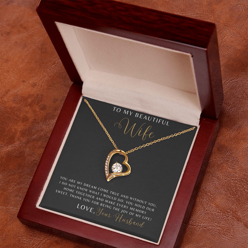 Wife - You Are My Dream Come True - Forever Love Necklace