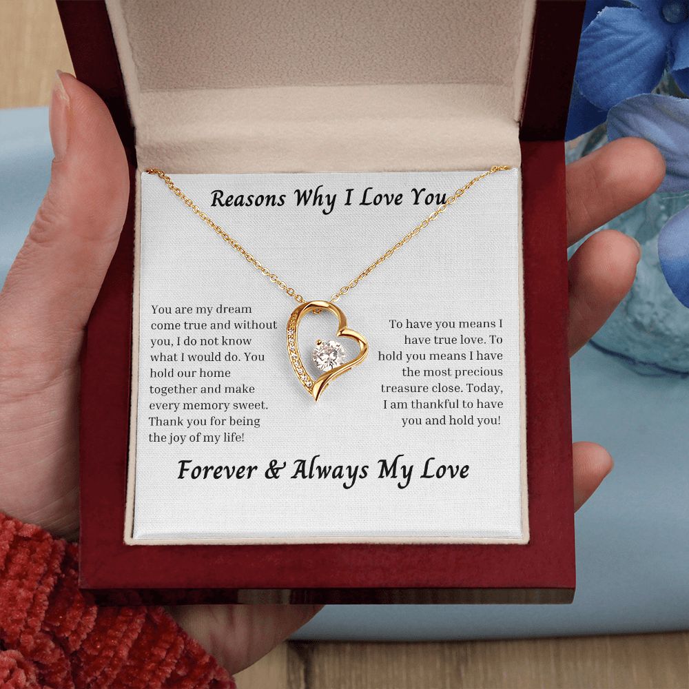 Reasons Why I Love You 006 Forever Love Necklace