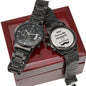 Dad - You're My Favorite Don't Tell Mom - Engraved Design Black Chronograph Watch