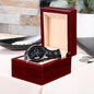 Dad - You're My Favorite Don't Tell Mom - Engraved Design Black Chronograph Watch