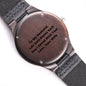 Husband - Life Gets Better Each Day With You - Engraved Wooden Watch