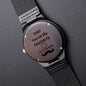 Dad - You're My Favorite Don't Tell Mom, Engraved Wooden Watch