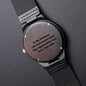 Husband - Life Gets Better Each Day With You - Engraved Wooden Watch